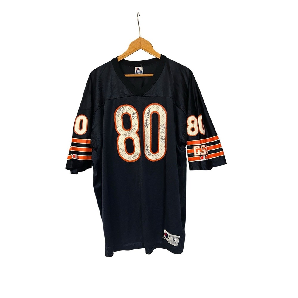 Vtg Champion Chicago Bears Football Jersey‎ #80 Conway Size 52 W/autographs